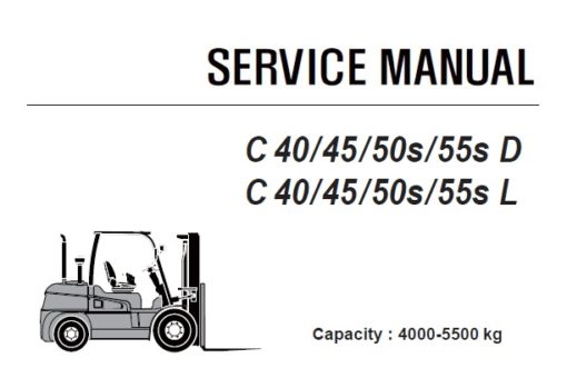 Clark C 40 / 45 / 50s / 55s D , C 40 / 45 / 50s / 55s L Forklift (P455) Service Repair Manual (SM810)