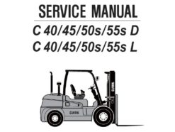 Clark C40D C45D C50SD C55SD C40L C45L C50SL C55SL Forklift Service Repair Workshop Manual