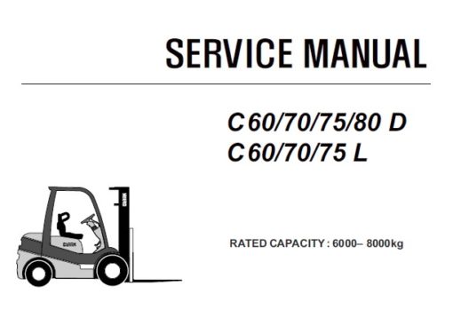Clark C 60/70/75/80 D , C 60/70/75 L Forklift (P680) Service Repair Manual