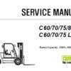Clark C 60/70/75/80 D , C 60/70/75 L Forklift Service Repair Manual (SM1023)