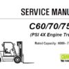 Clark C60/70/75 L Forklift (PSI 4X Engine Truck) Service Repair Manual (SM1057)