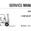 Clark CMP 40/45/50S Forklift Service Repair Manual (SM5185 & SM648)