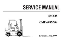 Clark CMP 40/45/50S Forklift Service Repair Manual (SM5185 & SM648)