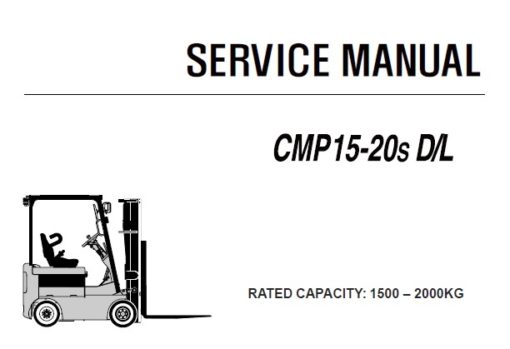 Clark CMP15-20s D/L Forklift (CMP158) Service Repair Manual (SM687)
