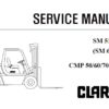 Clark CMP 50/60/70/75S Forklift Service Repair Manual (SM5186)