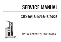Clark CRX10/13/14/15/18/20/25 Forklift Service Repair Manual (SM776)