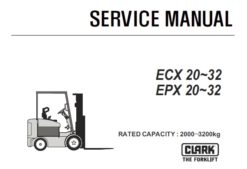 Clark ECX20-32, EPX20-32 Forklift (ECX360-EPX360) Service Repair Manual (SM717)