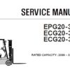 Clark EPG20-30 , ECG20-32 , ECG20-30X Forklift (EPG-ECG) Service Repair Manual (SM677)