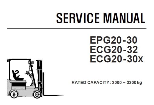 Clark EPG20-30 , ECG20-32 , ECG20-30X Forklift (EPG-ECG) Service Repair Manual (SM677)