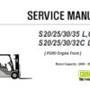 Clark S 20/25/30/35 L,G & S 20/25/30/32 C L,G Forklift (FORD Engine Truck) Service Repair Manual (SM1083)
