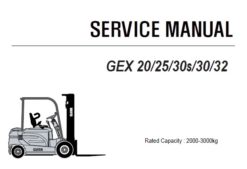 Clark GEX 20/25/30s/30/32 Forklift (GEX230) Service Repair Manual (SM765)