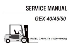 Clark GEX 40/45/50 Forklift (GEX450) Service Repair Manual (SM889)