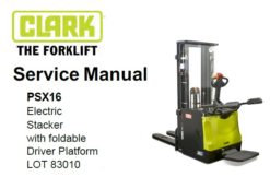 Clark PSX16 Electric Stacker Service Repair Manual
