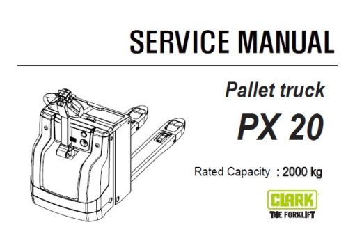 Clark PX20 Pallet Truck Forklift Service Repair Manual (SM924)