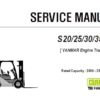 Clark S 20/25/30/35 D Forklift (YANMAR Engine Truck) Service Repair Manual (SM1082)