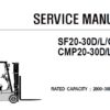 Clark SF20-30D/L/G , CMP20-30D/L/G Forklift (CMP230-SF230) Service Repair Manual