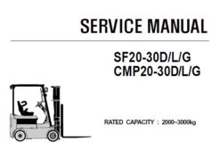 Clark SF20-30D/L/G , CMP20-30D/L/G Forklift (CMP230-SF230) Service Repair Manual