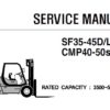 Clark SF35-45D/L , CMP40-50sD/L Forklift Service Repair Manual (SM704)