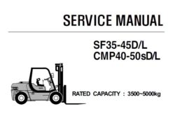Clark SF35-45D/L , CMP40-50sD/L Forklift Service Repair Manual (SM704)
