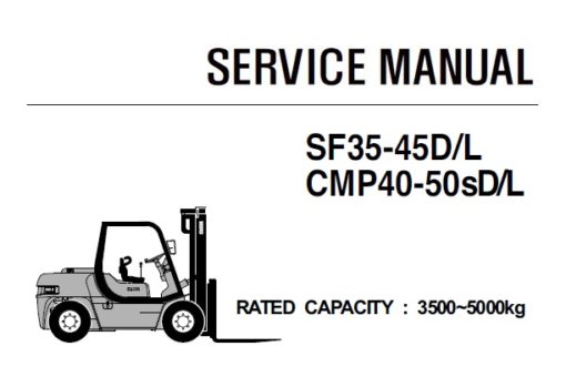 Clark SF35-45D/L , CMP40-50sD/L Forklift Service Repair Manual (SM704)