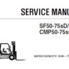 Clark SF50-75sD/L , CMP50-75sD/L Forklift (CMP570-SF570) Service Repair Manual (SM690)