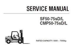 Clark SF50-75sD/L , CMP50-75sD/L Forklift (CMP570-SF570) Service Repair Manual (SM690)