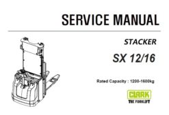 Clark SX 12/16 STACKER Service Repair Manual (SM944)