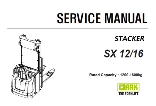 Clark SX 12/16 STACKER Service Repair Manual (SM944)