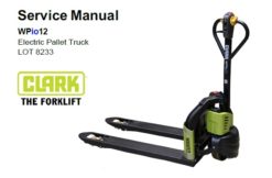 Clark WPio12 Electric Pallet Truck Service Repair Manual