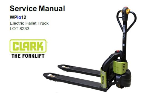 Clark WPio12 Electric Pallet Truck Service Repair Manual
