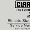 Clark WS10 , WS10M Electric Stacker Service Repair Manual