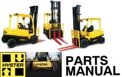 Hyster A203 (A20XL, A25XL, A30XL) Electric Forklift Parts Manual