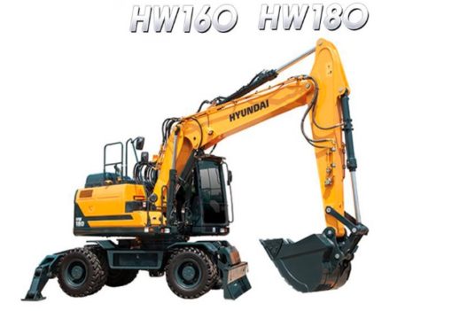 Hyundai HW160 , HW180 Wheel Excavator Service Repair Manual