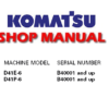 KOMATSU D41E-6, D41P-6 BULLDOZER SERVICE REPAIR MANUAL (S/N: B40001 and up)