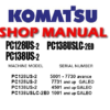 KOMATSU PC128US-2, PC138US-2, PC138USLC-2E0 HYDRAULIC EXCAVATOR SERVICE REPAIR MANUAL