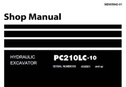 KOMATSU PC210LC-10 HYDRAULIC EXCAVATOR Service Repair Manual (450001 and up)