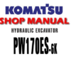 KOMATSU PW170ES-6K HYDRAULIC EXCAVATOR SERVICE REPAIR MANUAL (S/N: K30001 & up)