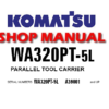 KOMATSU WA320PT-5L PARALLEL TOOL CARRIER SERVICE REPAIR MANUAL (S/N: WA320PT-5L A39001 & UP )