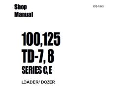 Komatsu 100,125, TD-7, TD8, SERIES C, E LOADER DOZER Service Repair Manual