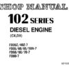Komatsu 102 Series Diesel Engine (CX, DX) Service Repair Shop Manual (6D102E-BE1)