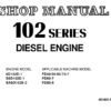 Komatsu 102 Series Diesel Engine Service Repair Shop Manual (6D102E-BE2)