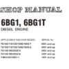 Komatsu 6BG1, 6BG1T Diesel Engine Service Repair Shop Manual