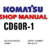 Komatsu CD60R-1 Crawler Carrier Service Repair Manual (S/N: CD60R-1 1801 and up)