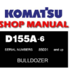 Komatsu D155A-6 Dozer Bulldozer Service Repair Manual (S/N: 85001 and up)