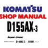 Komatsu D155AX-3 Dozer Bulldozer Service Repair Manual (S/N: 60001 and up)