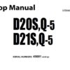Komatsu D20S-5 , D20Q-5 , D21S-5 , D21Q-5 Dozer Bulldozer Service Repair Shop Manual