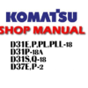 Komatsu D31E-18 D31P-18 D31P-18A D31PL-18 D31PLL-18 D31S-18 D31Q-18 D37E-2 D37P-2 Dozer Bulldozer Service Repair Manual (SN: 40001 and up, 1501 and up)