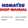 Komatsu D375A-3 Dozer Bulldozer Service Repair Manual (SN: 17501 and up)