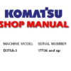 Komatsu D375A-3 Dozer Bulldozer Service Repair Manual (SN: 17736 and up)