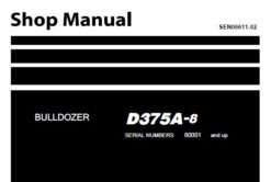 Komatsu D375A-8 Bulldozer Service Repair Shop Manual (80001 and up)